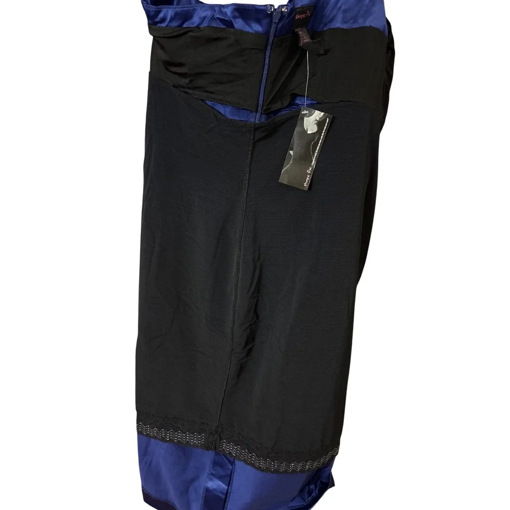 Shape‎ fx Royal Blue One Shoulder Cocktail Dress Built-in Shapewear NWT 12